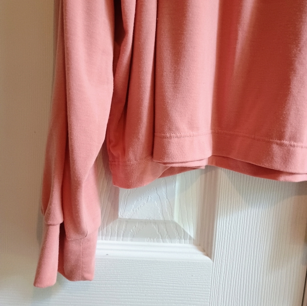 Athleta Elemental Oversized Peachy Pink Long Sleeve Top Size‎ XL - Picture 6 of 13